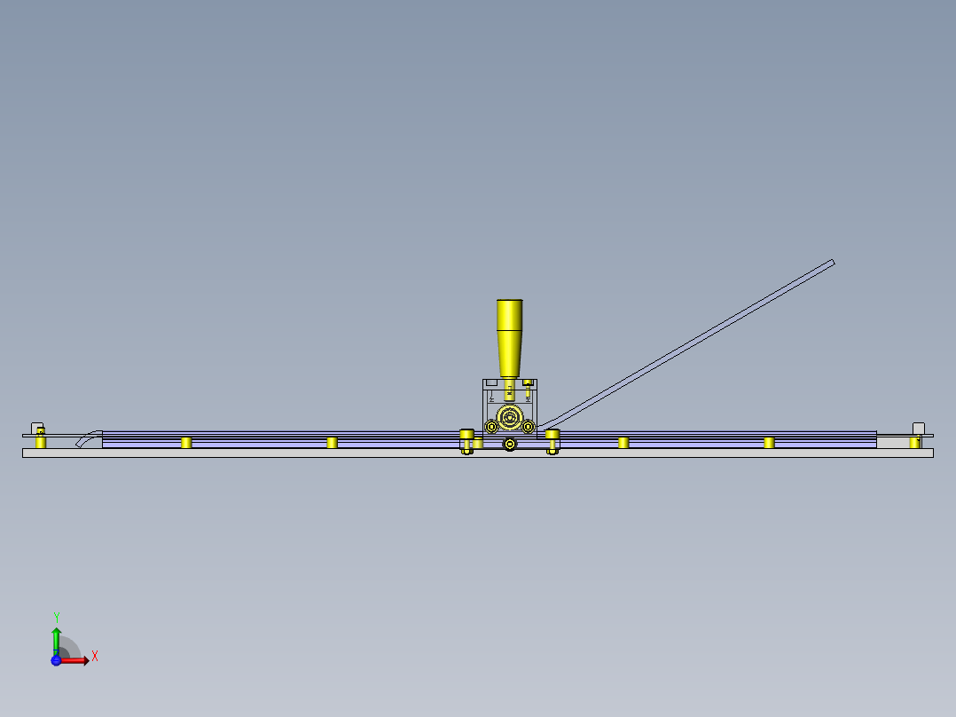 长尺寸滑动机构前视图