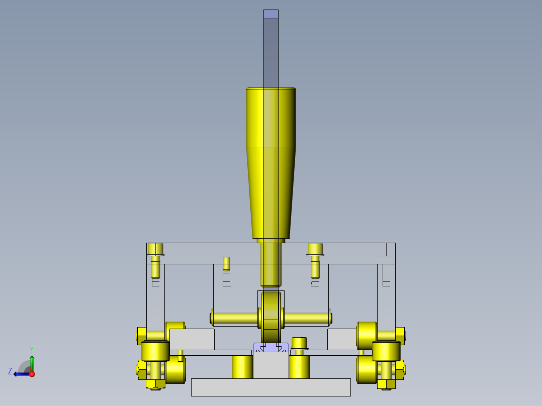 长尺寸滑动机构右视图