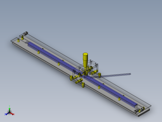 长尺寸滑动机构正等轴测缩略图