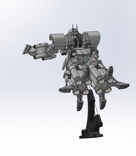 ZAKU ii机器人模型摆件3D图纸 IGS STL格式缩略图