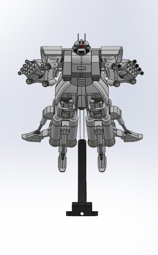 ZAKU ii机器人模型摆件3D图纸 IGS STL格式缩略图