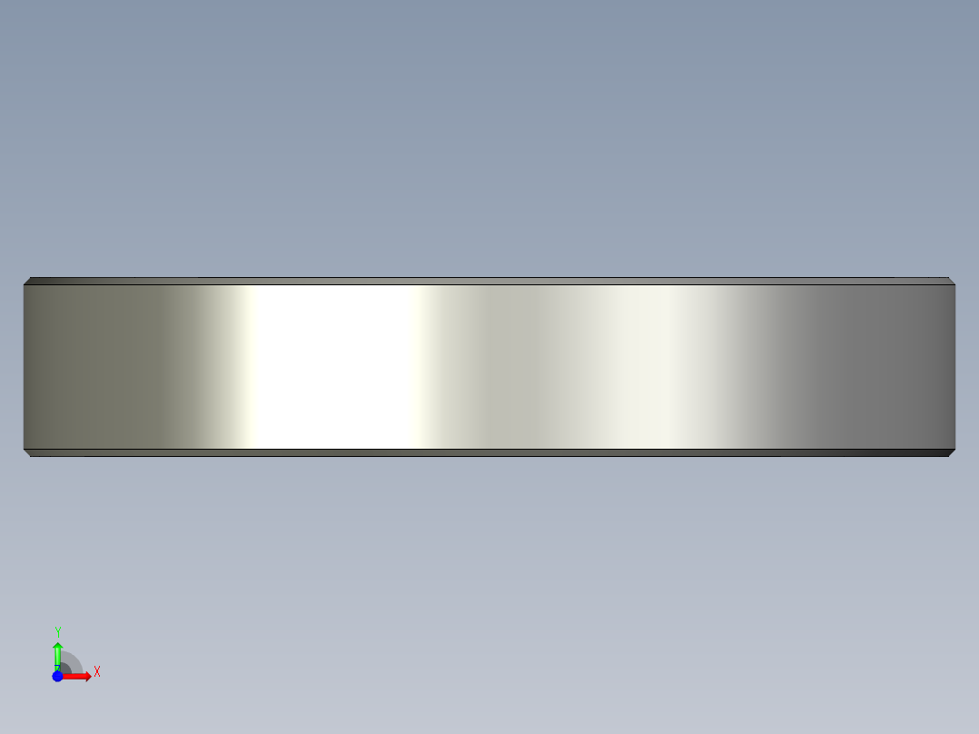 滚筒轴承3D设计图前视图