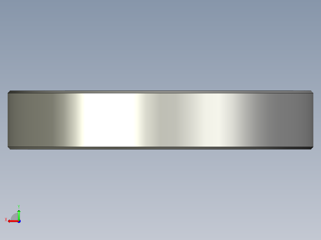 滚筒轴承3D设计图后视图