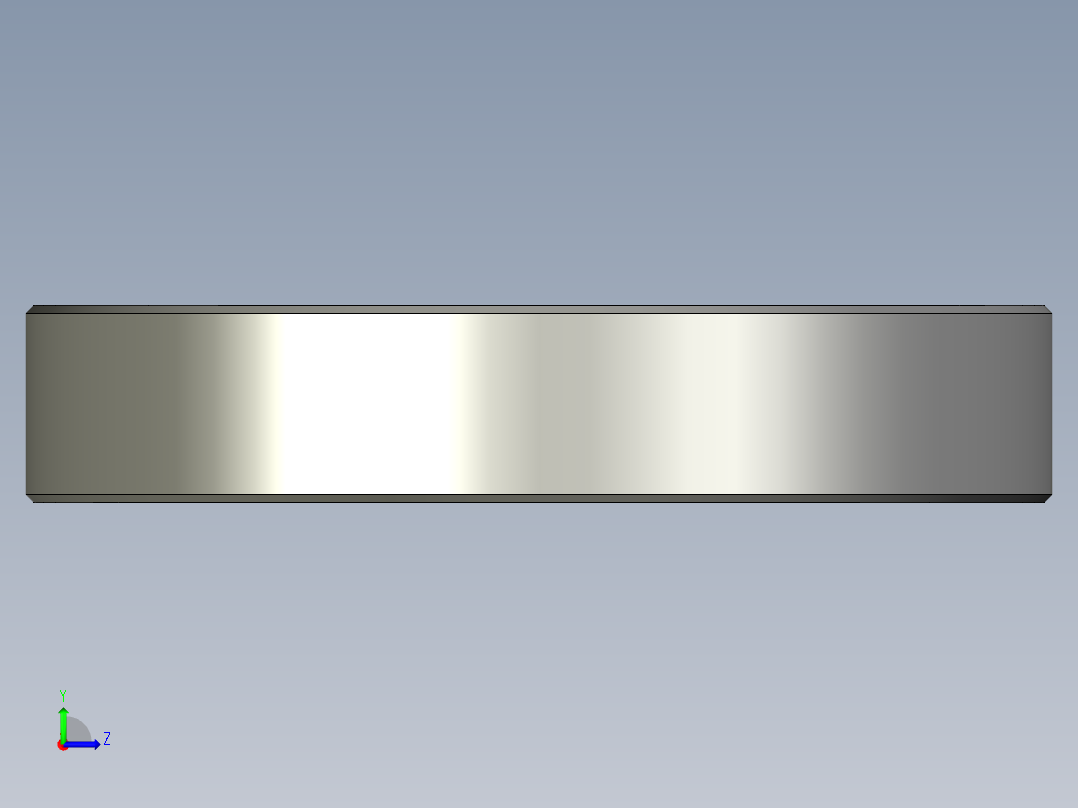 滚筒轴承3D设计图左视图