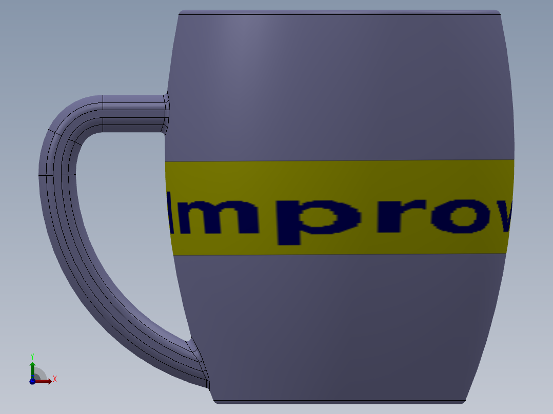 创意杯子设计前视图