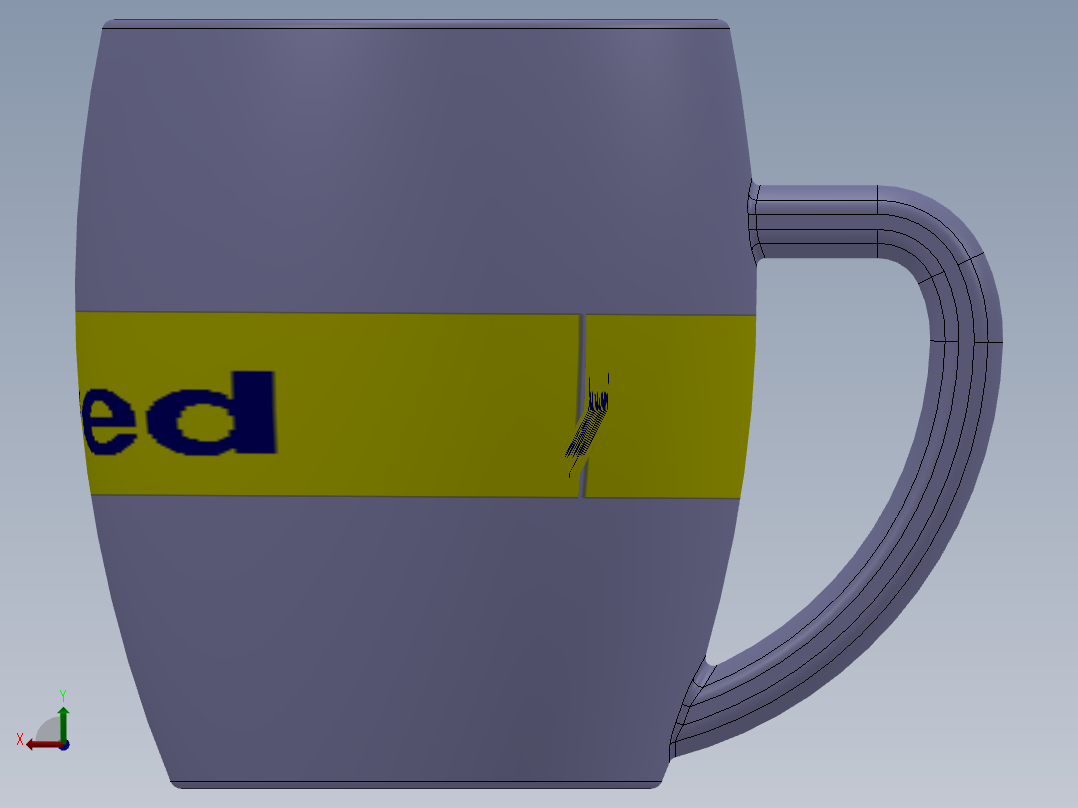 创意杯子设计后视图