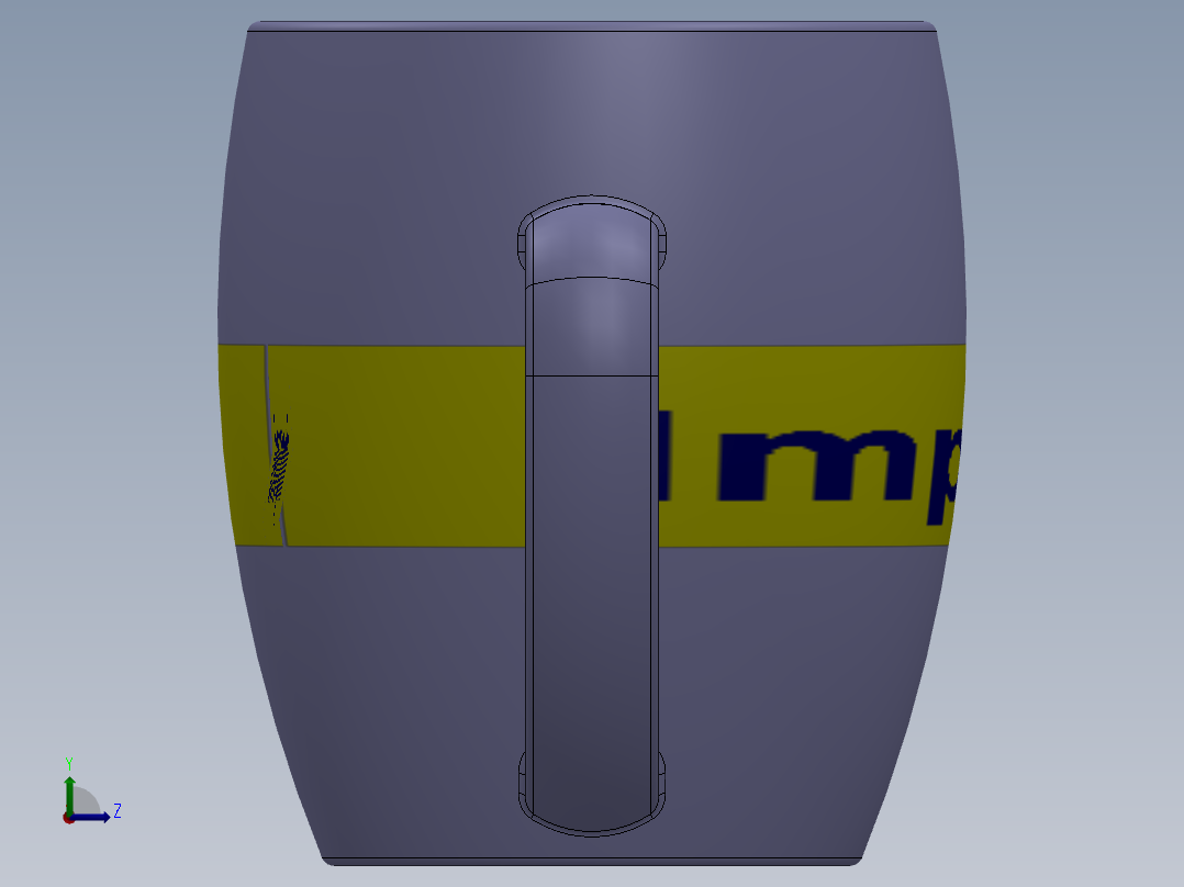 创意杯子设计左视图