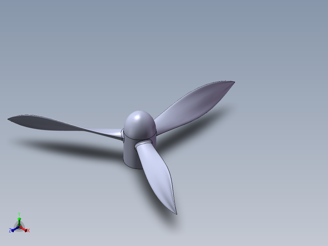 风扇正等轴测图