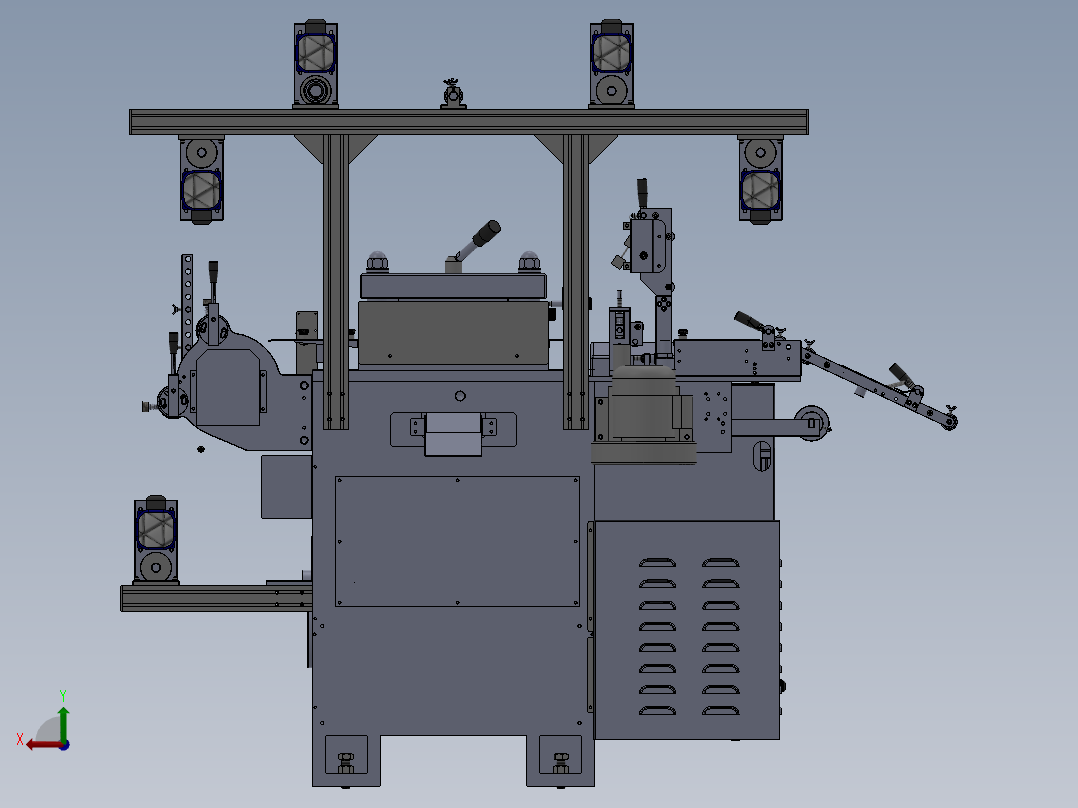 WA300G模切机(单座)后视图
