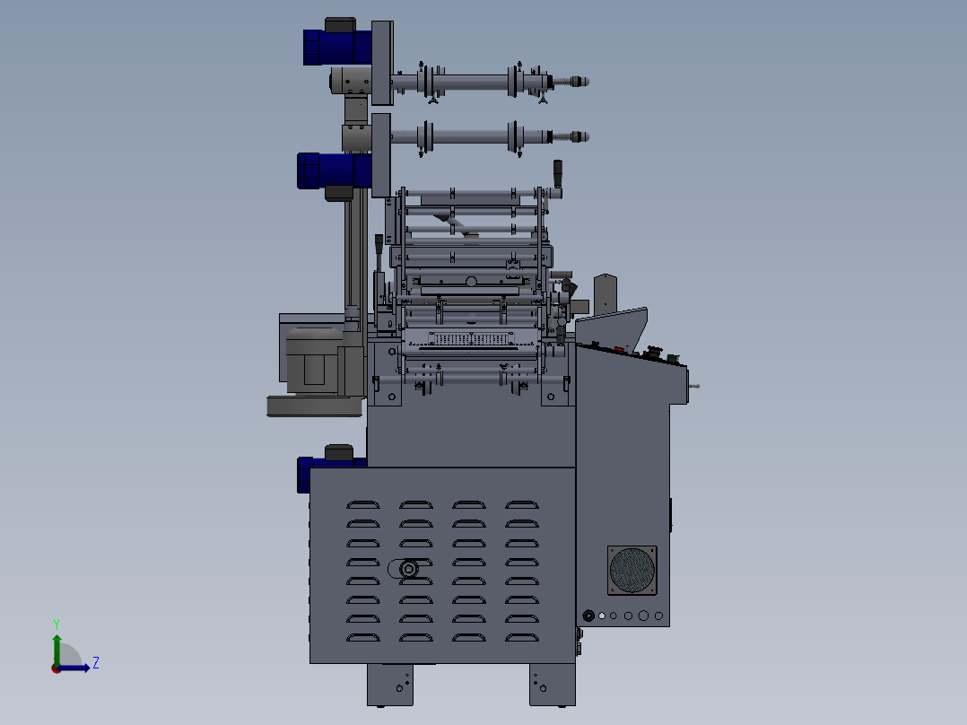 WA300G模切机(单座)左视图