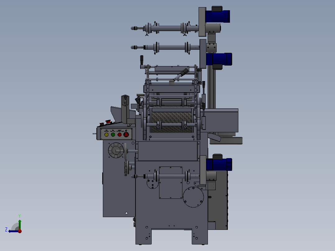 WA300G模切机(单座)右视图