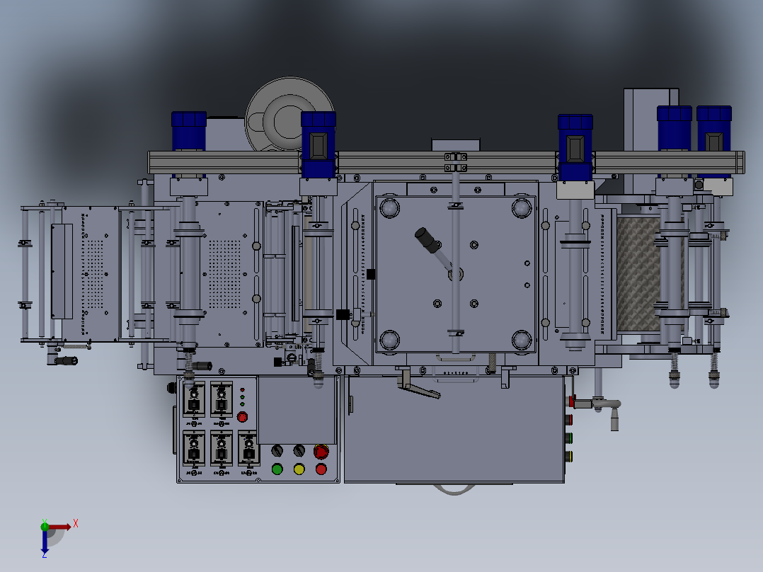 WA300G模切机(单座)俯视图