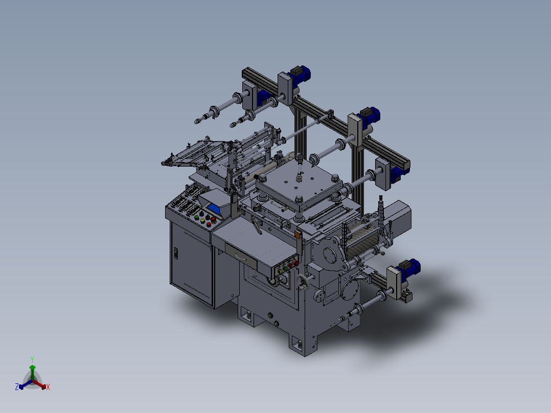 WA300G模切机(单座)正等轴测图