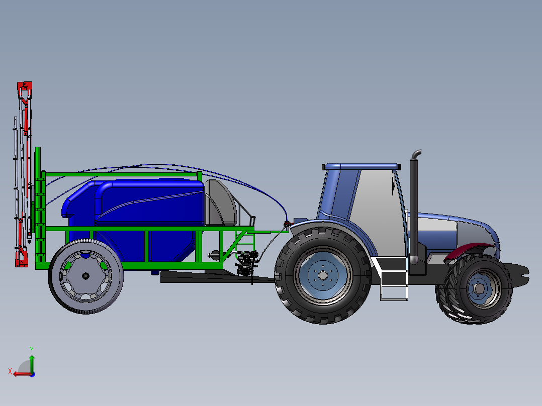 伸缩皮带机后视图