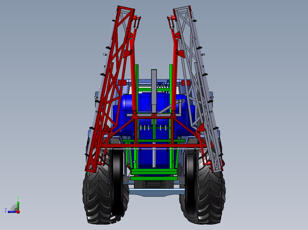 伸缩皮带机右视图