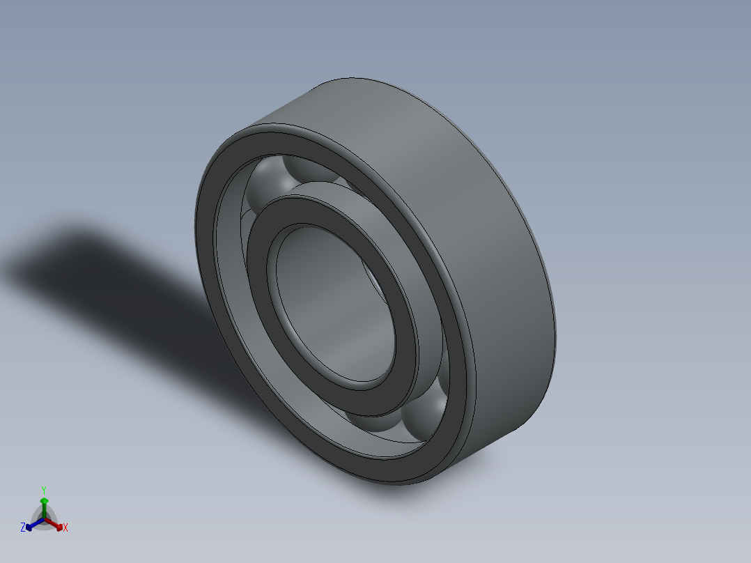 马自达2.5升KL V6飞轮导向轴承正等轴测图