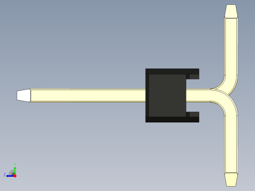 彩色公排针 100mil 2.54mm 系列-DS1022_black_05p_100mil_Type_SMT_R2_rev1.0右视缩略图
