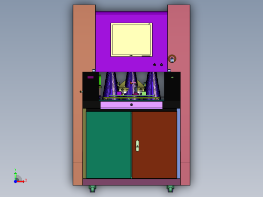 基于视觉系统的汽车车速表检测台前视缩略图