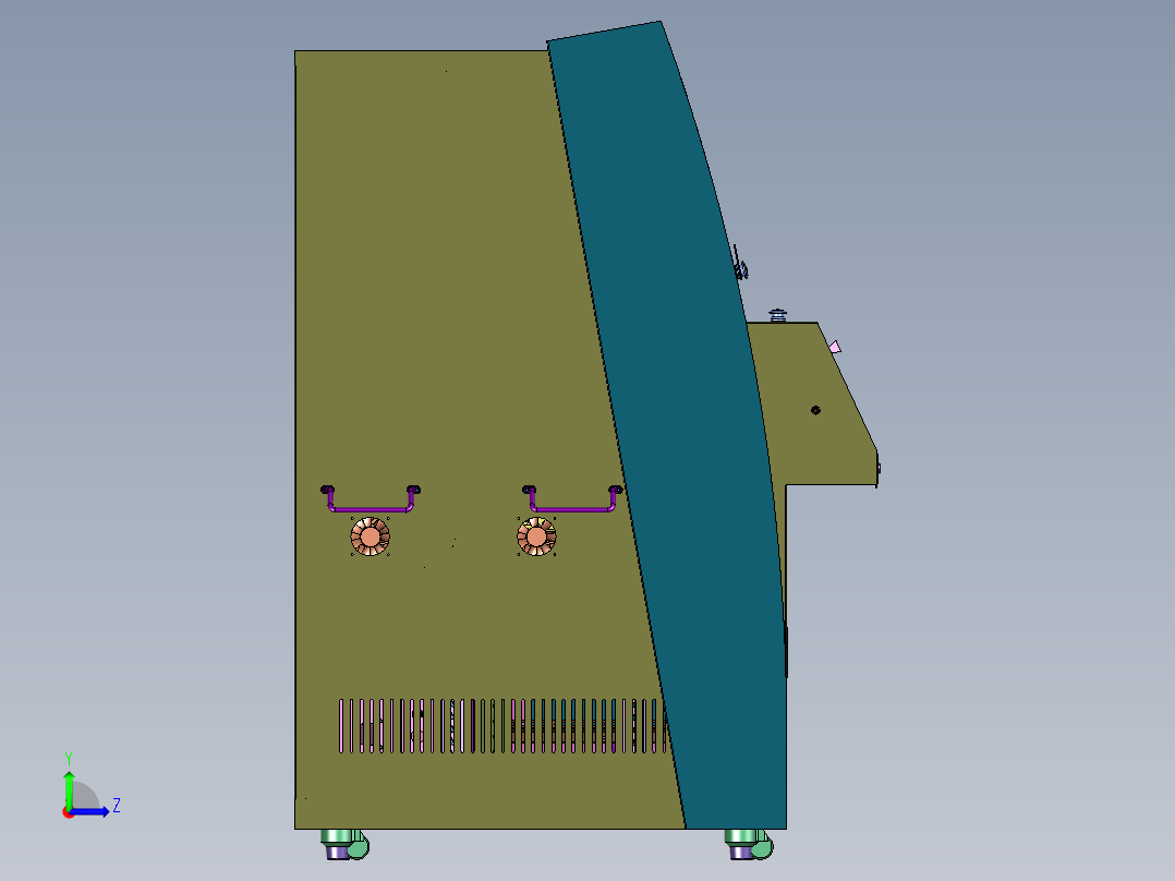 基于视觉系统的汽车车速表检测台左视图
