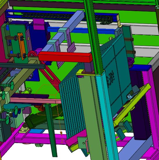 物流快递云仓纸箱盒侧面开箱机