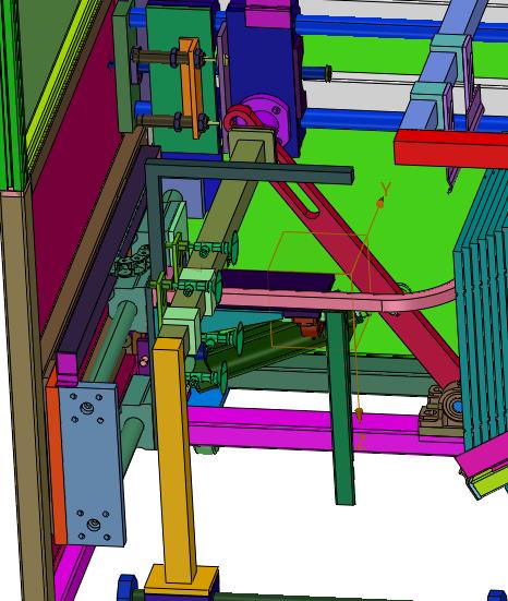 物流快递云仓纸箱盒侧面开箱机