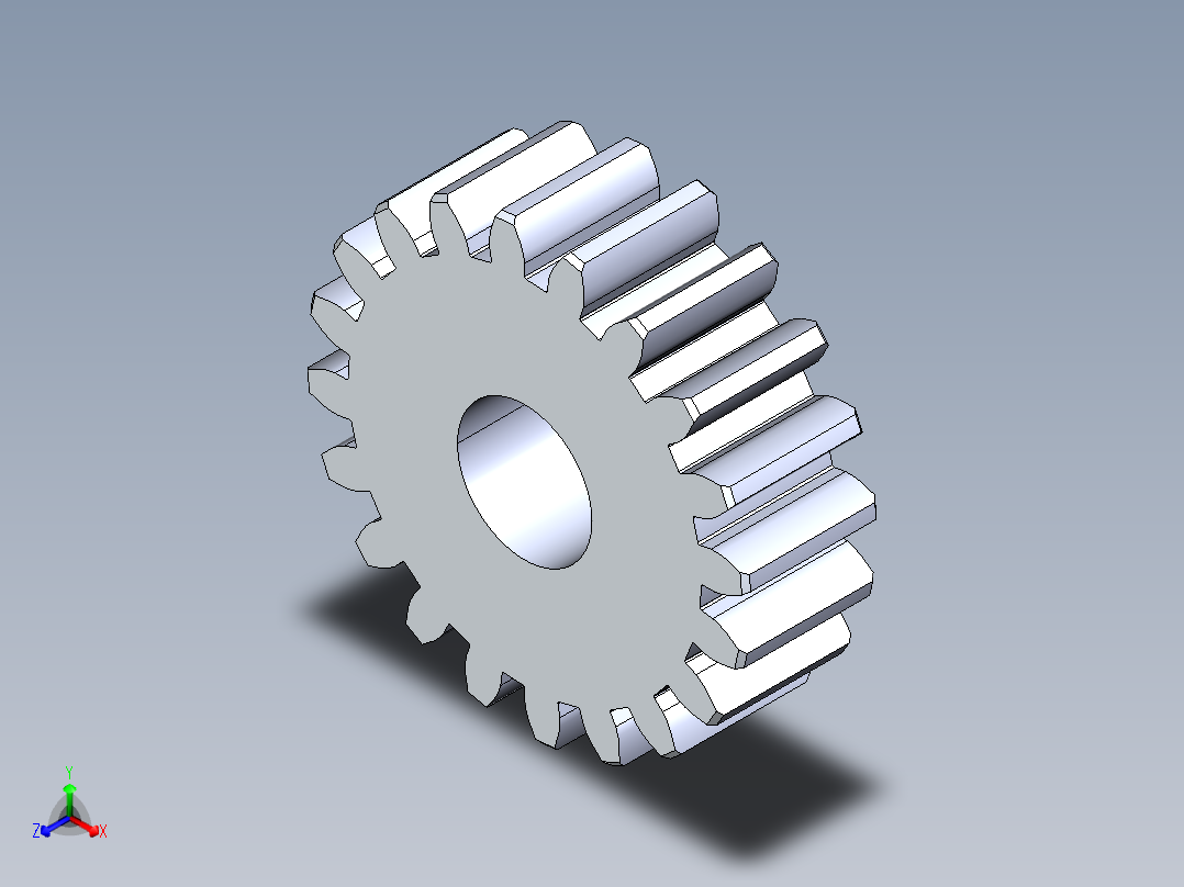 正齿轮-m1.5 20PA 20t Spur Gear