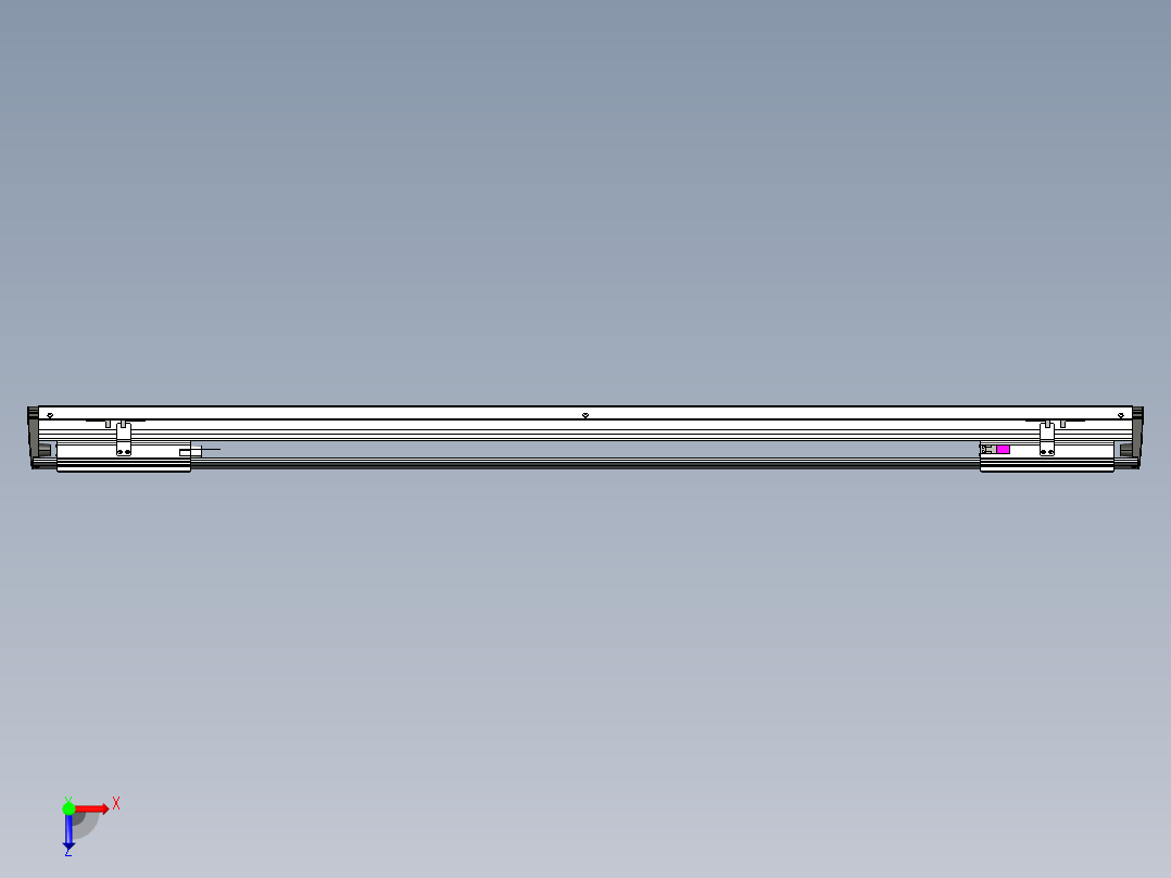 威洛博VL系列3d模型模组2VL17E2Y-S1050俯视图