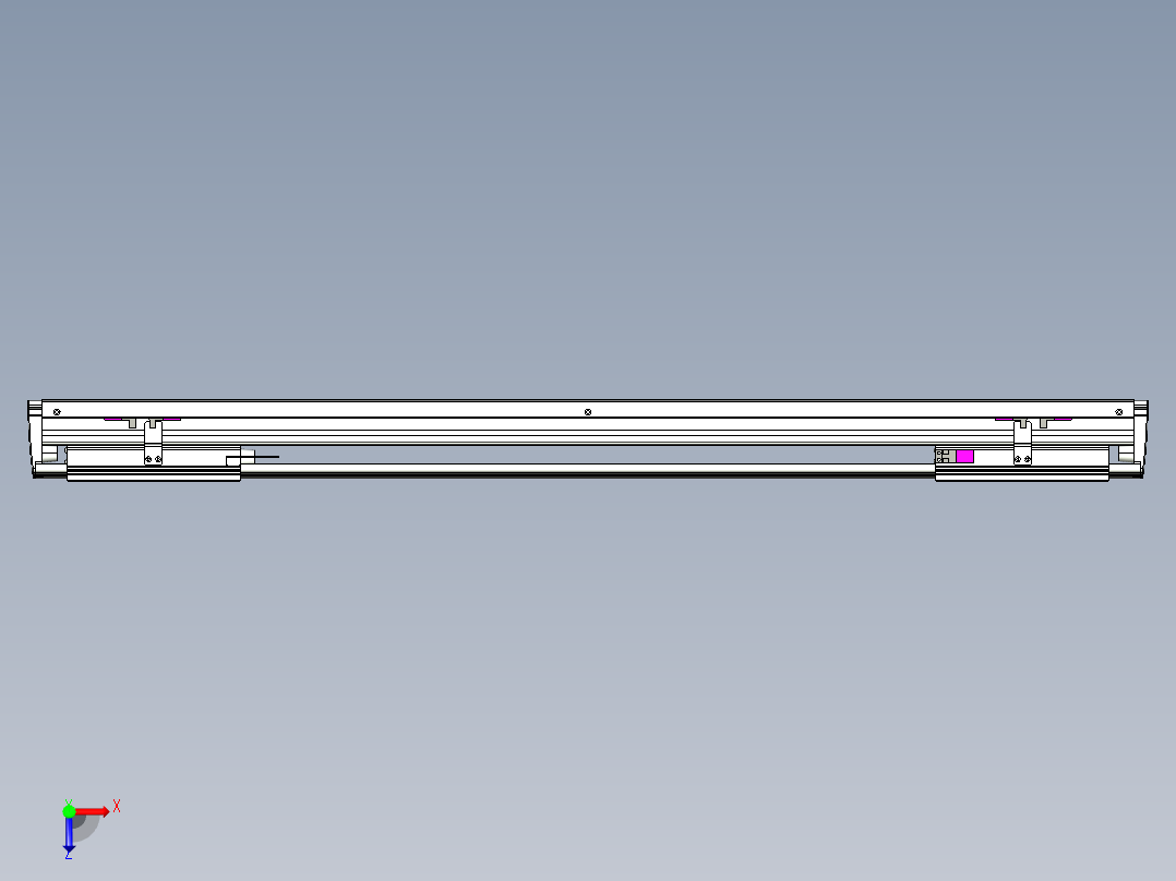 威洛博VL系列3d模型模组2VL14S2Y-S700俯视图
