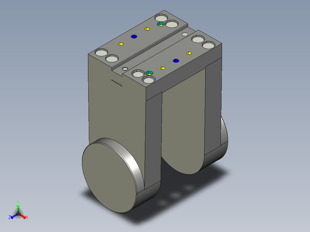 德克斯TUNKERS气缸数模A10_SCHWENKTRAVERSE_234922正等轴测图