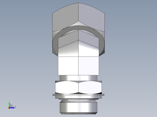 卡套式工业通用硬管接头EO_Adjustable_locknut_45_deg_elbow_VEE25SRCF左视缩略图
