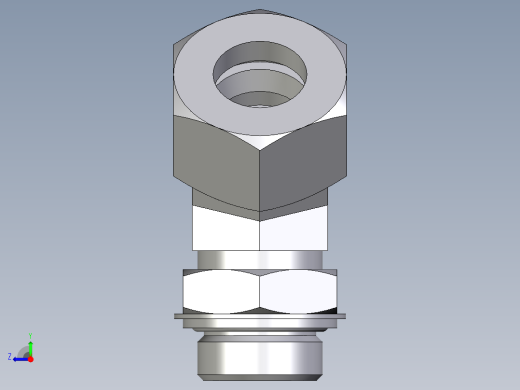 卡套式工业通用硬管接头EO_Adjustable_locknut_45_deg_elbow_VEE25SRCF右视缩略图