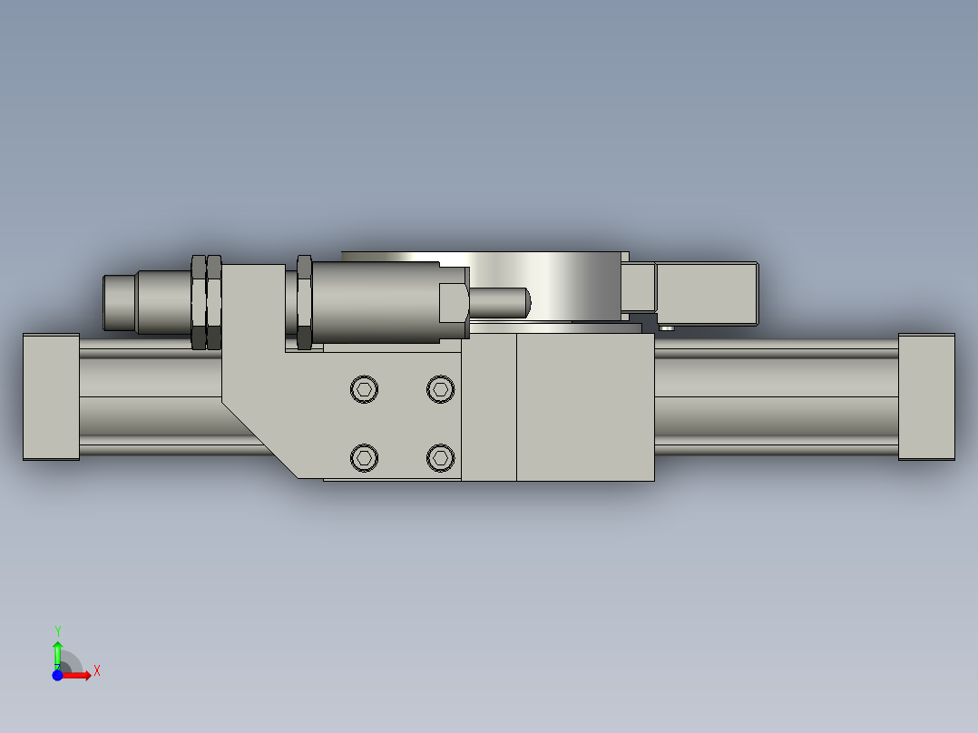 旋转气爪PRY40S-90前视图