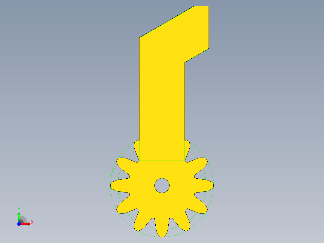 三自由度亚克力板机械臂前视图