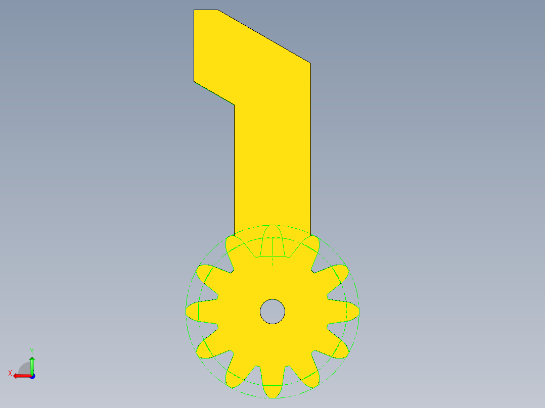 三自由度亚克力板机械臂后视图