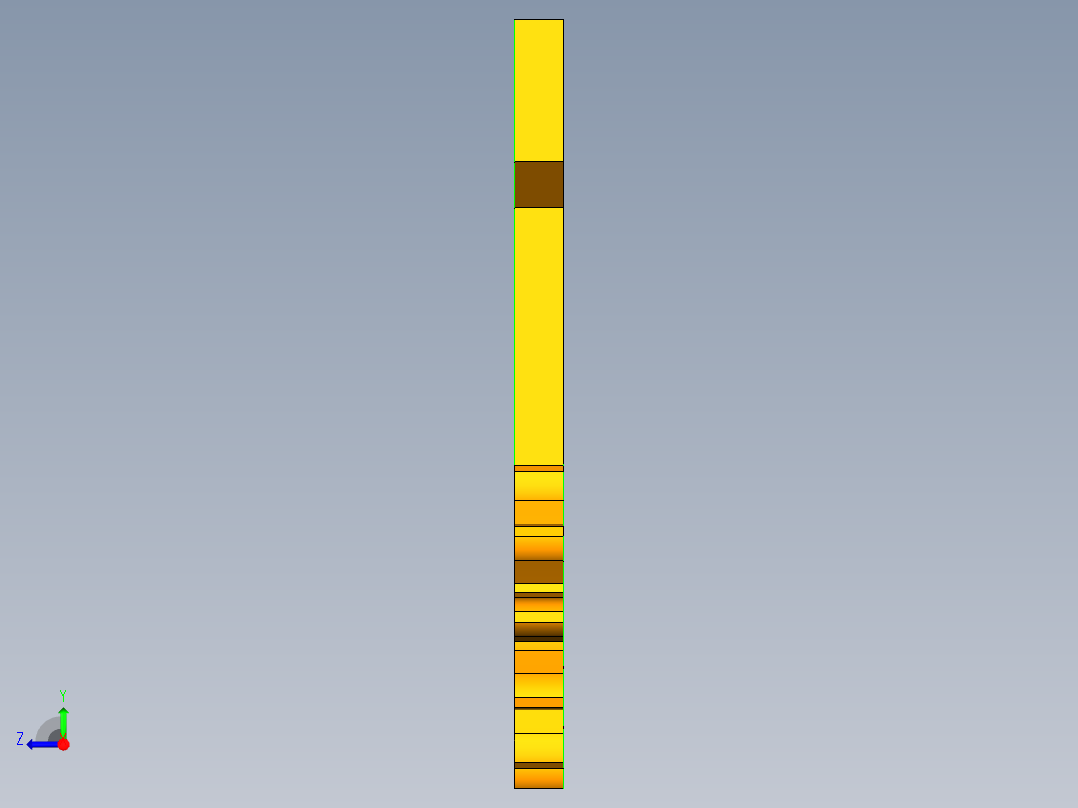 三自由度亚克力板机械臂右视图