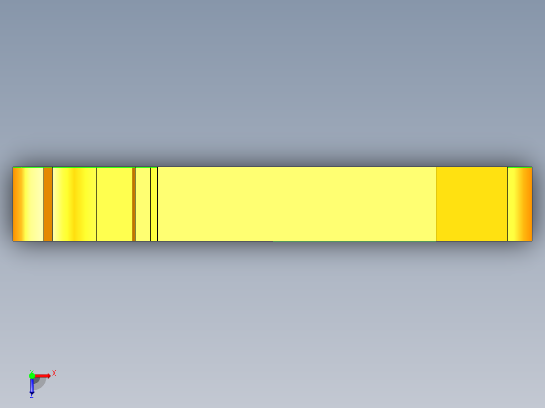 三自由度亚克力板机械臂俯视图