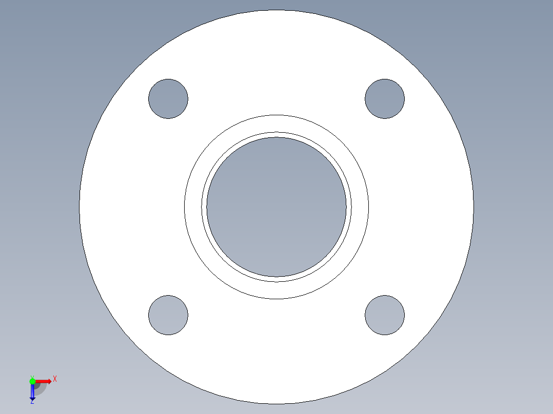 CPVC管件26-Sch80_Flange Vanstone_SOC_9854-015_1.5in俯视图