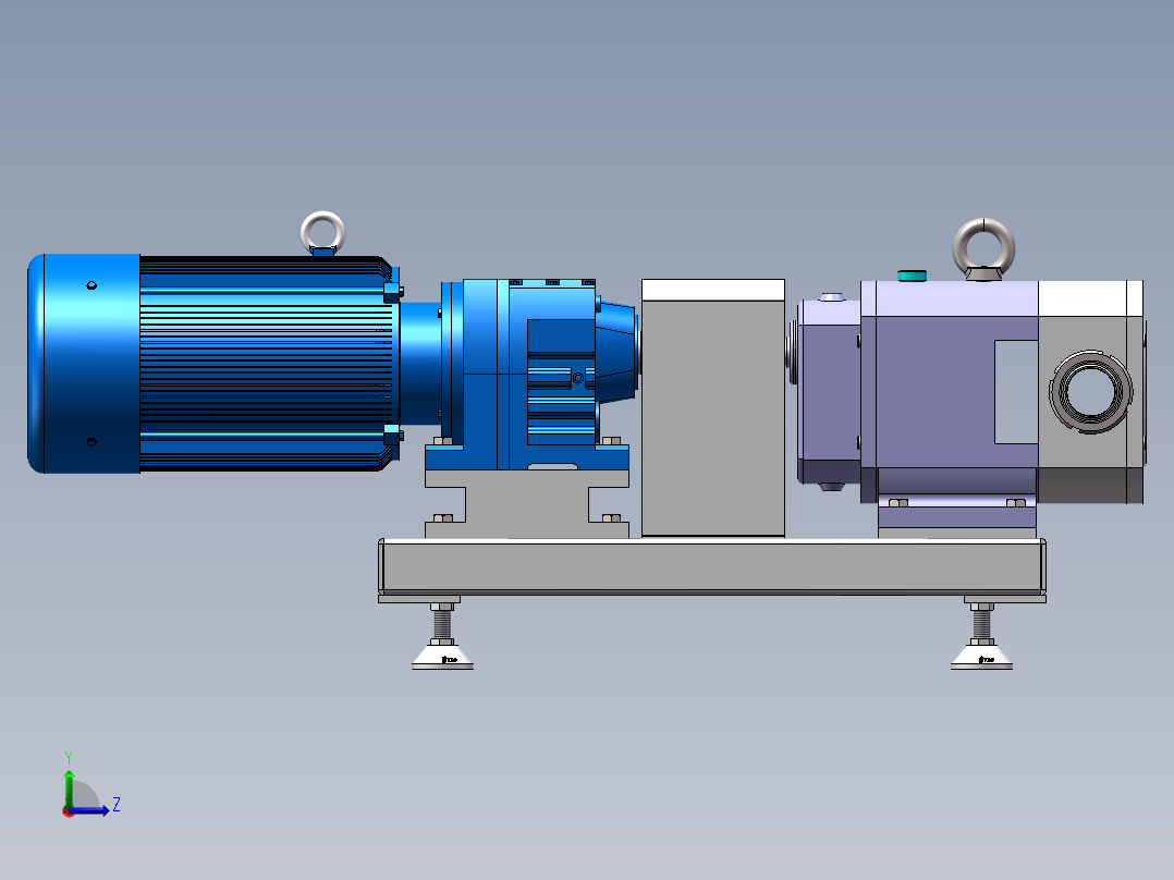 得利时40TLS8-3W-3Kw转子泵883285左视图