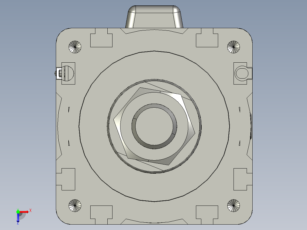 12VZ电动缸-VZ5-S300-BC俯视图
