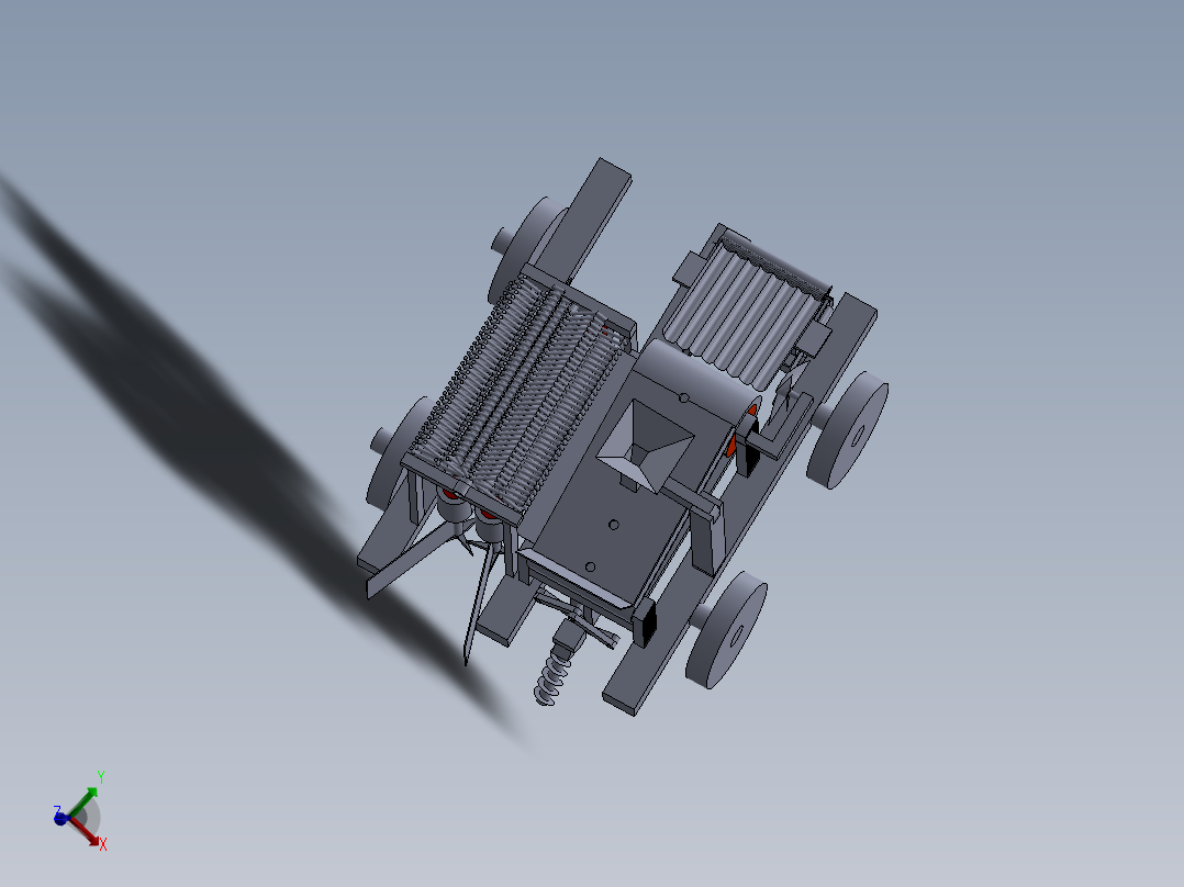 豌豆收割播种一体机第二版主视图