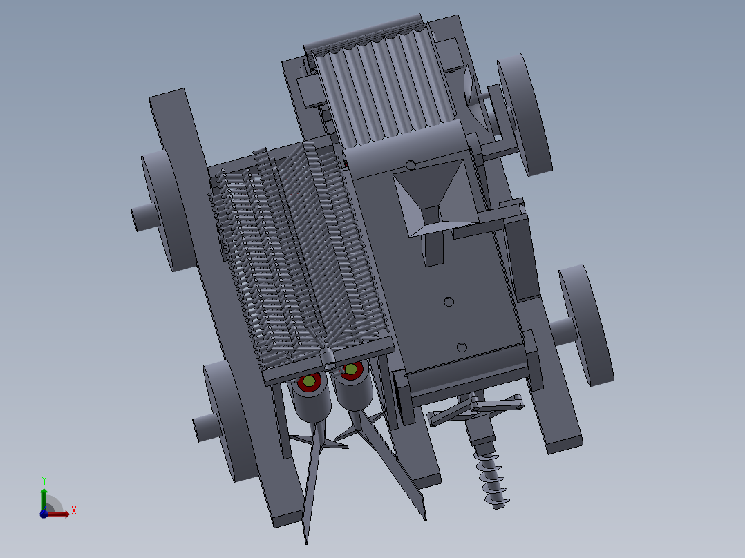 豌豆收割播种一体机第二版前视图