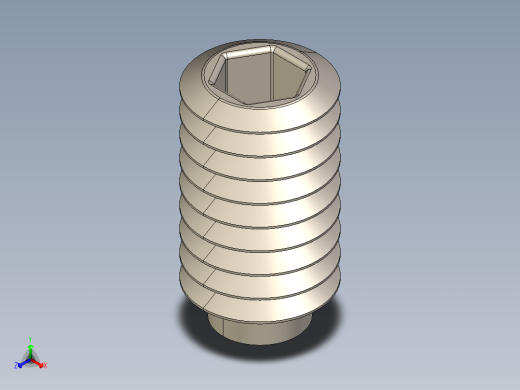 紧固件-STEP 0.3125 Allen Screw