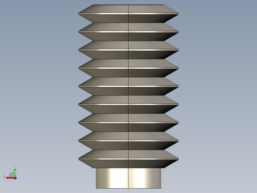 紧固件-STEP 0.3125 Allen Screw后视图