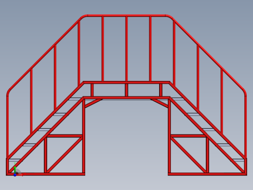 钢梯子前视缩略图