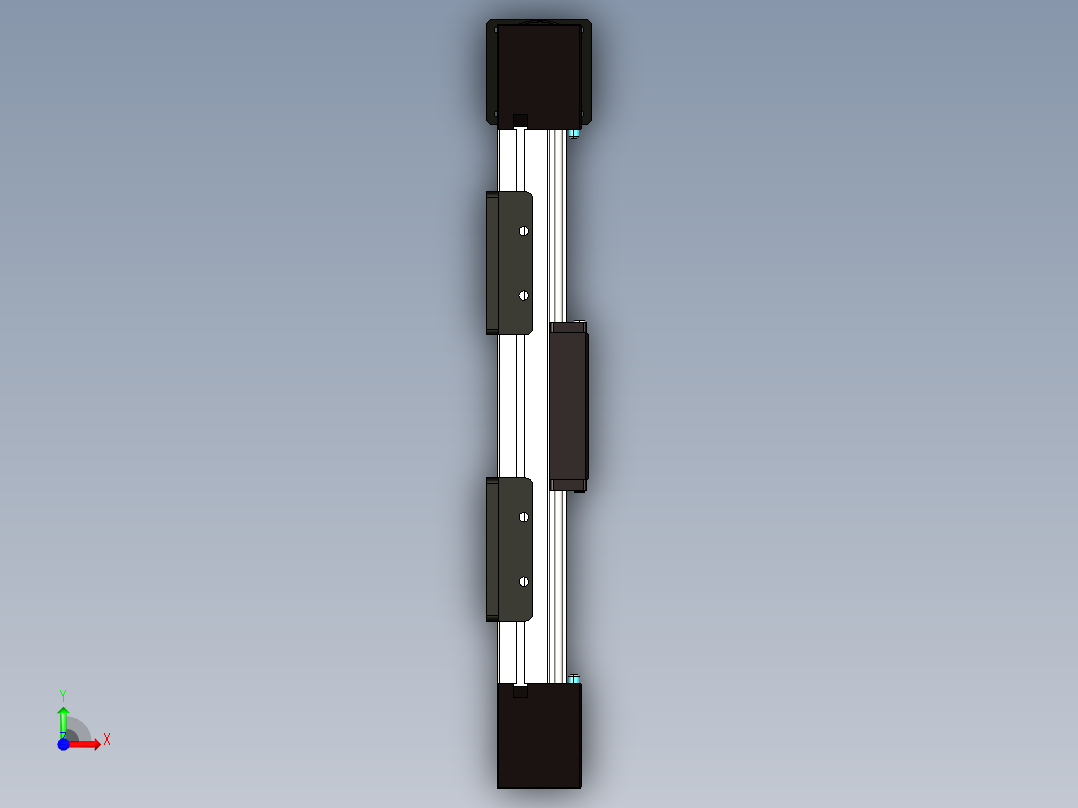 同步带滑台前视图