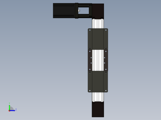同步带滑台左视缩略图