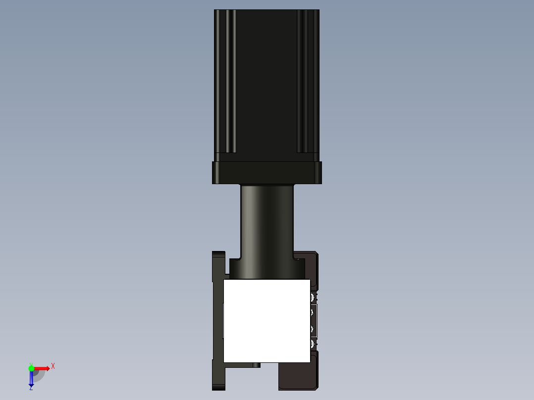 同步带滑台俯视图