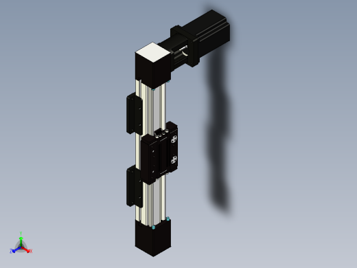 同步带滑台正等轴测缩略图