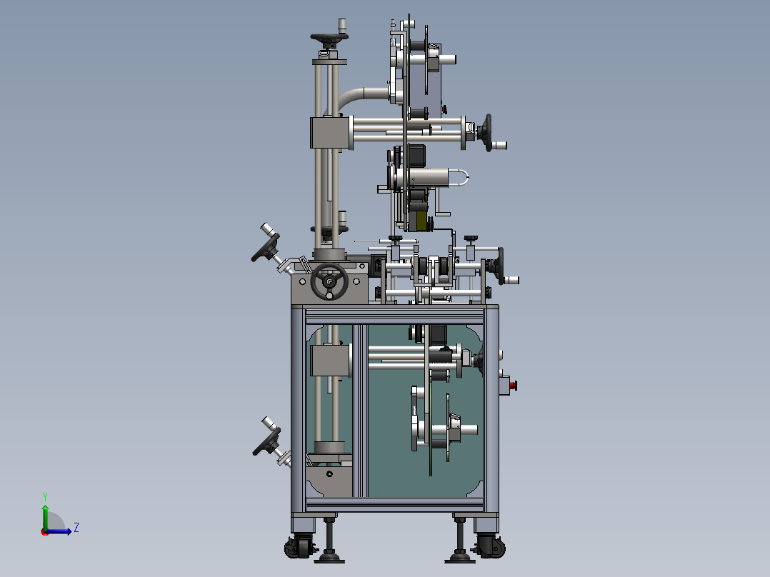 全自动双面贴标机左视图