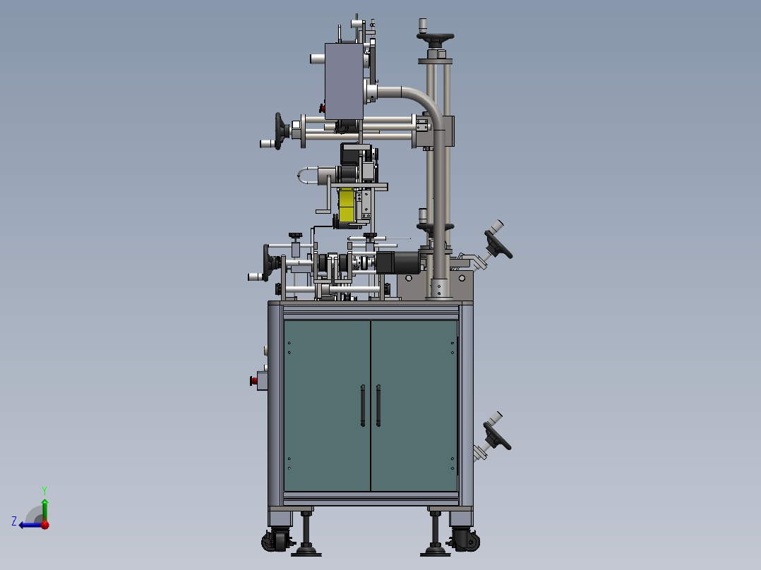 全自动双面贴标机右视图